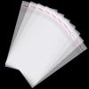 Aubeco 4x6 Inch 100Pcs Cookie Bags, Clear Self Sealing Cellophane Bags for Packaging, Candy and Products view 1