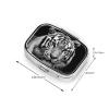 Pill Box Black and White Tiger Square Pill Case for Purse & Pocket 2 Compartment Medicine Pill Organizer Portable Travel Pillbox Medicine Vitamin Cod Liver Oil Storage Box view 2
