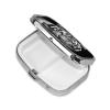Pill Box Black and White Tiger Square Pill Case for Purse & Pocket 2 Compartment Medicine Pill Organizer Portable Travel Pillbox Medicine Vitamin Cod Liver Oil Storage Box view 3