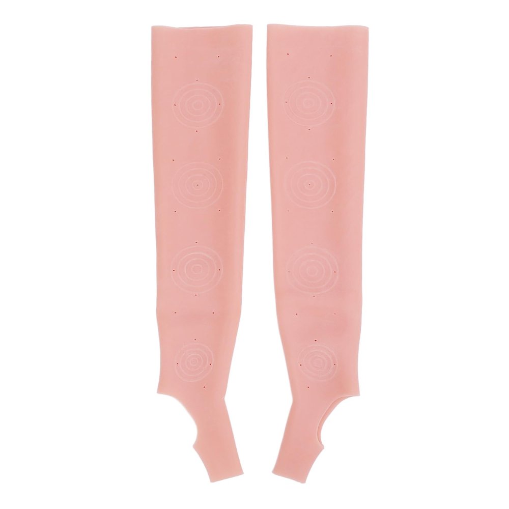 1 Pair of Arm Sleeves Breathable Elbow Brace Protections Cover for Dry Skin Moisturizing Softening, Moisturizing Sleeve Soft Elastic SEBS Slip Thumb Hole Arm Elbow Sleeve