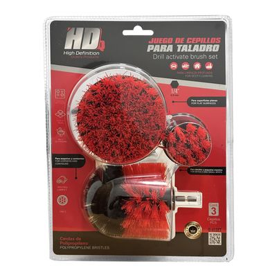 3 PCS Premium HDQ Drill Brush KIT - Power Scrubber