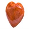 Amazing Gemstone Chocolate Jasper Crystal Heart Palm Stone - Pocket Massage Worry Stone for Natural Body Chakra Balancing, Reiki Healing and Crystal Grid view 2