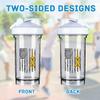 Appendix Cancer Awareness America Flag 18 Ounce Shaker Bottle Drink Mixer Leak-proof Pre Workout Protein Shakes Meal Replacement Shakes Bottles 500ML/18 Oz White view 3