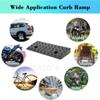 4" 5" 6" Rise Threshold Ramp Non Slip Rubber Ramp for Doorway Entryway Steps, Portable Driveway Curb Ramp with Non-Slip Surface, Garage Door Ramp for Wheelchair Scooters Motorcycles Cars(Black,50*50*1 view 3