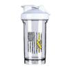 Deaf Awareness America Flag 18 Ounce Shaker Bottle Drink Mixer Leak-proof Pre Workout Protein Shakes Meal Replacement Shakes Bottles 500ML/18 Oz White view 1