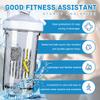 Deaf Awareness America Flag 18 Ounce Shaker Bottle Drink Mixer Leak-proof Pre Workout Protein Shakes Meal Replacement Shakes Bottles 500ML/18 Oz White view 2
