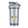 Chad Chadian Flag 18 Ounce Shaker Bottle Drink Mixer Leak-proof Pre Workout Protein Shakes Meal Replacement Shakes Bottles 500ML/18 Oz Gray view 1