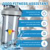 Chad Chadian Flag 18 Ounce Shaker Bottle Drink Mixer Leak-proof Pre Workout Protein Shakes Meal Replacement Shakes Bottles 500ML/18 Oz Gray view 2