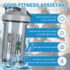 Bipolar Awareness America Flag 18 Ounce Shaker Bottle Drink Mixer Leak-proof Pre Workout Protein Shakes Meal Replacement Shakes Bottles 500ML/18 Oz Gray view 2