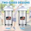America Flag Electrician 18 Ounce Shaker Bottle Drink Mixer Leak-proof Pre Workout Protein Shakes Meal Replacement Shakes Bottles 500ML/18 Oz White view 3