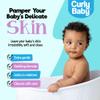 CurlyBaby Body Wash - Gentle Moisturizing Baby Wash for Sensitive Skin & Hair, Tear-Free, Dermatologist-Tested, Light Clean Scent, Cruelty-Free, Perfect for Newborns & Infants - 16 oz view 2