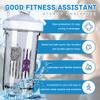 Alzheimer's Awareness America Flag 18 Ounce Shaker Bottle Drink Mixer Leak-proof Pre Workout Protein Shakes Meal Replacement Shakes Bottles 500ML/18 Oz White view 2