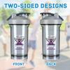 Alzheimer's Awareness 18 Ounce Shaker Bottle Drink Mixer Leak-proof Pre Workout Protein Shakes Meal Replacement Shakes Bottles 500ML/18 Oz Gray-2 view 3