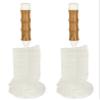 HIC Kitchen Water Bottle Brush, Natural Bamboo with Non-Scratch Bristles, Set of 2 view 1