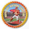 7.5 Inch Edible Cake Topper Patrick Chiefs Themed Mahome Birthday Party Collection of Edible Cake Decorations round view 1