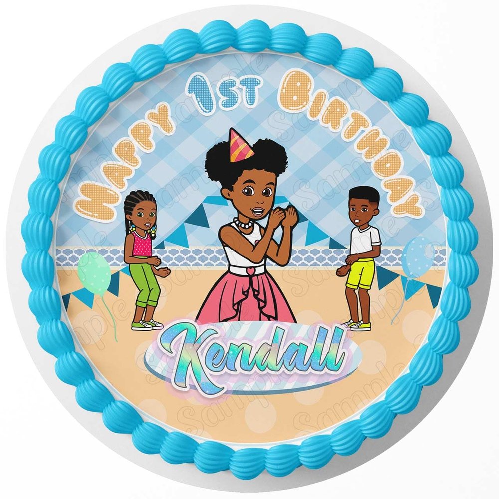 7.5 Inch Edible Cake Topper Gracies Corner Themed Birthday Party Collection of Edible Cake Decorations round