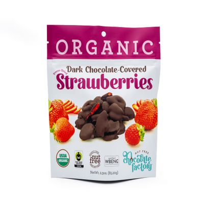 Nut Free Chocolate Factor Chocolate Dipped Strawberries (8 Pack) 2.3 oz