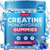 Creatine Monohydrate Gummies with 5g Creatine Monohydrate for Men and Women - Strength, Endurance, Muscle Micronized Clean HCL Creatine Instantized Creatina Monohidratada en Polvo USA (90 Gummies) view 1