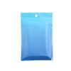Gradient Blue with Window Resealable Zipper Seal Foil Flat Bags for Small Business, Home Use, Food Storage, Beauty Sample, Pop Up Events, Freeze Dried Candies, Tea (500, 4.72 inch x 7.09 inch) view 3