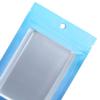 Gradient Blue with Window Resealable Zipper Seal Foil Flat Bags for Small Business, Home Use, Food Storage, Beauty Sample, Pop Up Events, Freeze Dried Candies, Tea (500, 4.72 inch x 7.09 inch) view 4