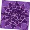 Mikinona Handmade Tibetan Buddhism Singing Bowl Cushion Pad for Meditation Embroidered Mat for Sound Bowl Teapot and Yoga Decor Small Purple view 4