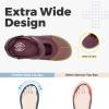FitVille Diabetic Shoes for Women Extra Wide Width Diabetic Womens Sandals, Walking Shoes with Adjustable Closures Arch Support, Orthopedic Sandals for Flat Feet Heel Pain Relief,Plantar Fasciitis view 3