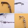 ACEFCXAUSVC Spectacle arms ReplacementGlasses arms 1 Pair Glasses Replacement Temples Arms Metal Eyeglass Repair Parts Temples for One-Hole Rimless Glasses, Purple view 3