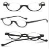 ABETOS 4 Pack Retro Half Frame Reading Glasses Half Moon Semi Rimless Readers Vintage Round Oval Eyeglasses Men Women, Tortoiseshell 3.0 view 3