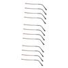ARTIBETTER 6pairs Metal Eyeglasses Temple Arms Replacement for Broken Glasses Legs Easy to Install Comfortable Fit Stylish Design Brown view 1