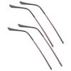 ARTIBETTER 6pairs Metal Eyeglasses Temple Arms Replacement for Broken Glasses Legs Easy to Install Comfortable Fit Stylish Design Brown view 3