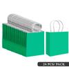qiqee 30PCS Medium Gift Bag with Handles Bulk 11"x5"x8" Gift Bags Lake Green Bags Multiple Uses (Medium Size) view 3
