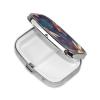 Pill Box Hand Painted Dragonfly Square Pill Case for Purse & Pocket 2 Compartment Medicine Pill Organizer Portable Travel Pillbox Medicine Vitamin Cod Liver Oil Storage Box view 3