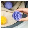 3PCS Wrinkle Laundry Balls ReusableWashing Machines Silicone Clothes Washer Balls Home Tools(Purple) view 3
