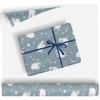 Cute Sleeping Sheeps Flying Gift Wrapping Paper Party Favor Happy Bday Wrap With Cutting Line(Print-05,58"x 23") view 1