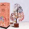 Gangesindia Seven Chakra Crystal Tree - Handmade with 7 Gemstones - Decorative Tree of Life for Wealth & Luck, Positive Energy Stone, Aura Cleansing, Home & Spiritual Dcor view 3