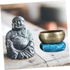 FUNOMOCYA Bowl Cushion Nepal Handmade Singing Bowl Mat Buddhist Pad Random Color view 2