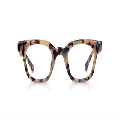 eyebobs - Source Material | Premium Reading Glasses for Men and Women | Square Frame for Average Faces, Vanilla Chop, 1.50
