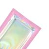 Holographic Foil Clear Window & Pink Resealable Zip Baggies for Small Business, Home Use, Food Storage, Beauty Sample, Bulk, DIY Hangover Kit Bags (100, 6.30 inch x 9.45 inch) view 3