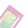 Holographic Foil Clear Window & Pink Resealable Zip Baggies for Small Business, Home Use, Food Storage, Beauty Sample, Bulk, DIY Hangover Kit Bags (100, 6.30 inch x 9.45 inch) view 4