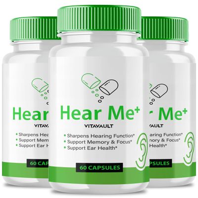 Hear Me + Capsules, HearMe+ Supplement Ear Capsules, Hear Me Plus - Maximum Strength, Hear Me Advanced Support Formula Reviews (3 Pack)