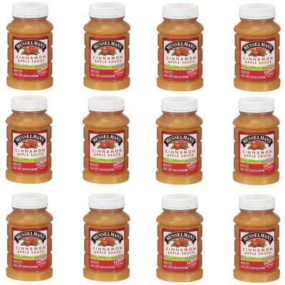Home Style Cinnamon Applesauce, American Grown Apples by Musselmanns., Non-GMO, Gluten Free, Dairy Free, 24 Oz Jar - Pack of 12
