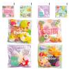 AXYEEUR 100 PCS Easter Candy Bags,Easter Bunny Self Adhesive Cookie Bags,4 Styles Clear Cellophane Treat Bag for Party Favors Supplies view 1