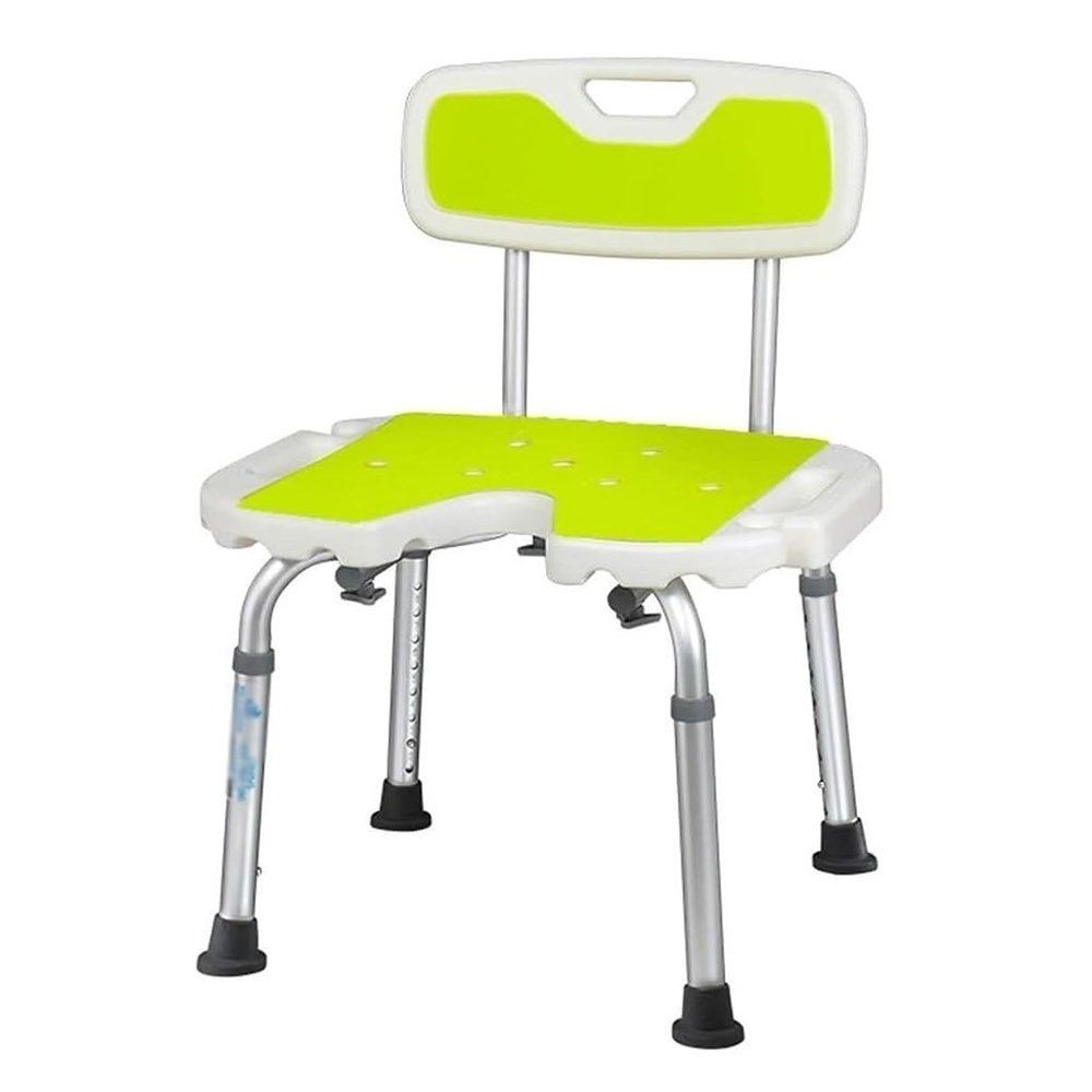 Cutout Elderly Bath Stool Shower Chair with Padded Seat for Adults Seniors Shower Bench Shower Seat Bathroom Bathtub Shower Stool Bathroom Chair