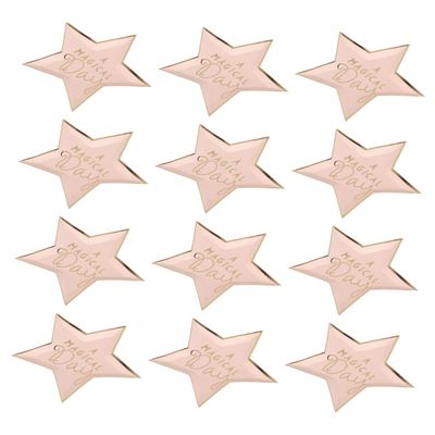 EXAOMBLE 1set Disposable Birthday Paper Trays Star Design for Party Decorations for Dessert Tables and Gatherings - Material