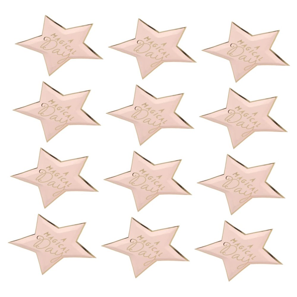 EXAOMBLE 1set Disposable Birthday Paper Trays Star Design for Party Decorations for Dessert Tables and Gatherings - Material