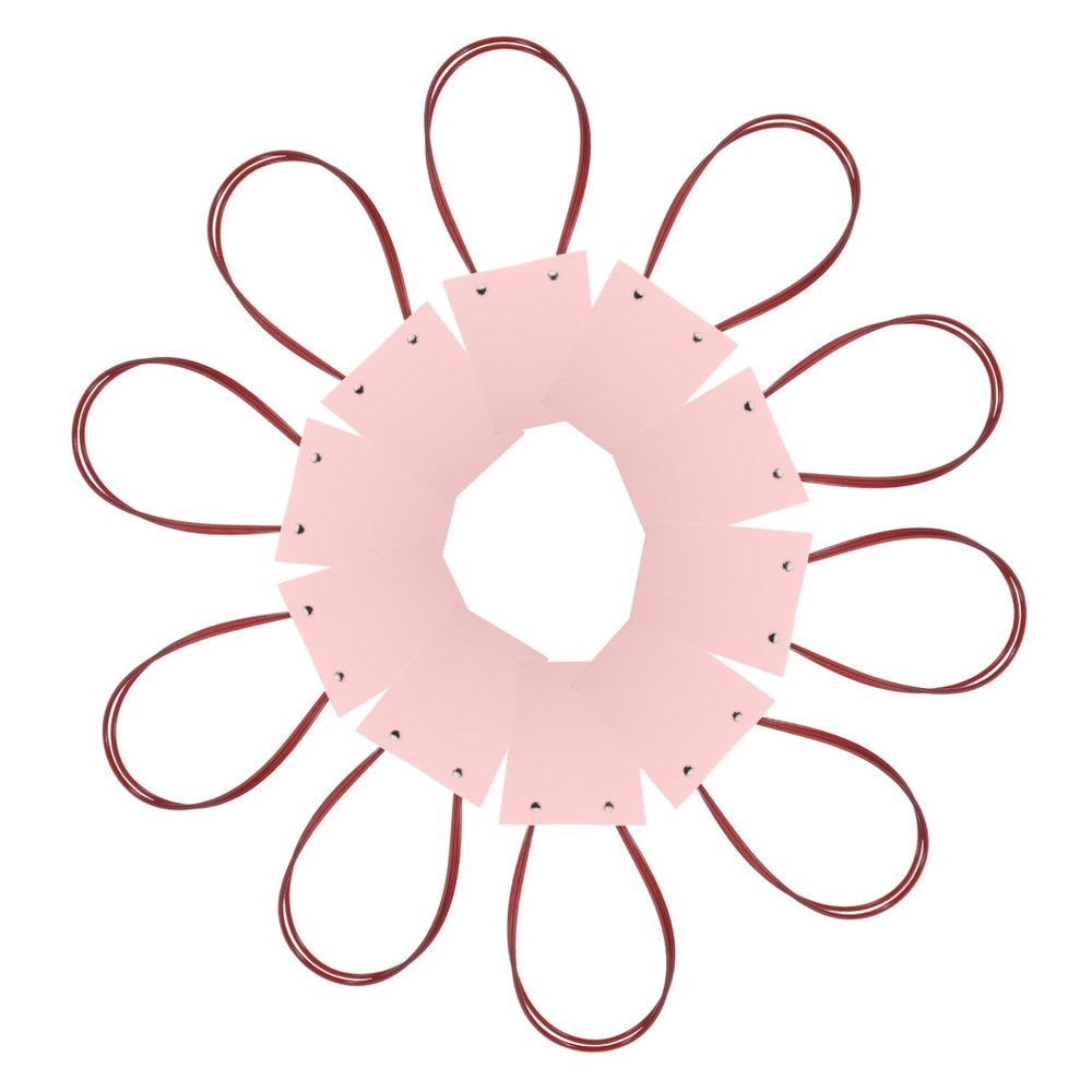 COHEALI 10pcs Kraft Paper Flower Bags Handle Bouquet Packing Bags for Weddings Valentine's Day and