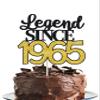 Legend Since 1965 cake topper, 60 Birthday Cake Toppers Glitter, 60 cake topper, 60th birthday decorations,60th Birthday Cake Topper 60th Anniversary Party Decorations view 1