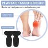 PATIKIL T-Shape Heel Pads, 2 Pairs Heel Grips Liner Cushion Pads Inserts High Heel Comfort Pads Anti Slip Back of Heel Cushion for Shoes Women Men Too Big, Black view 4