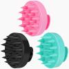 Oligei Scalp Massager 3 Pack, Shampoo Brush, Hair Scrubber for Exfoliation, Soft Silicone Brush for Hair Growth and Dandruff Removal view 1