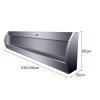UHRLGHS Male Sanitary Ware Public Toilet Urinal, Commercial Stainless Steel Large Urinal Bathroom Toilet, Lengthened 100CM Urinal Trough with Drain Pipe, for Families H(with Sensor 100CM) view 2